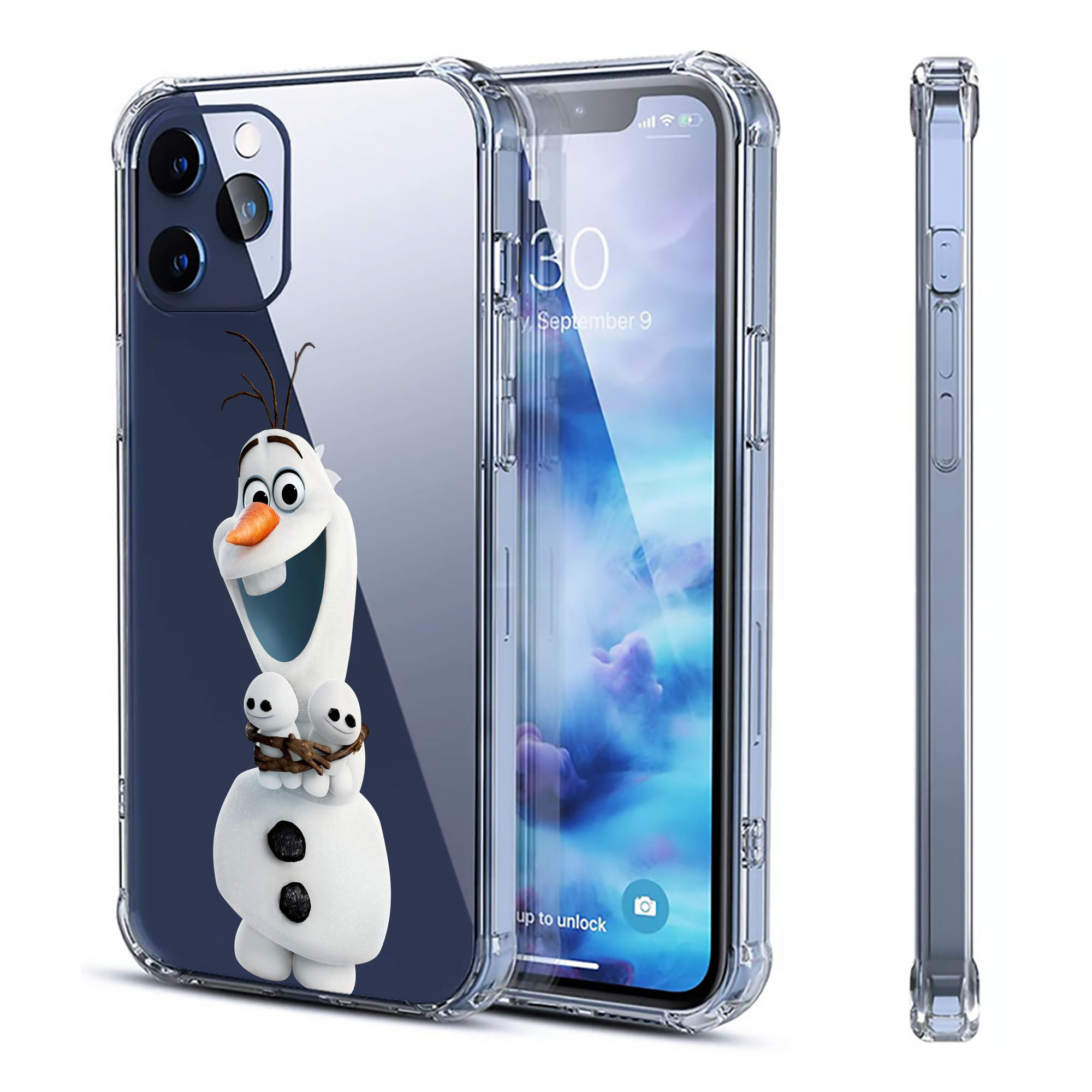 （画像用） アナと雪の女王 アンナ エルサ Frozen Anna Elsa 【iPhone 12シリーズ対応】透明スマホケース（クリアソフトケース）